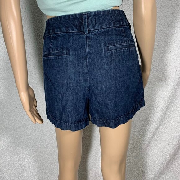LOFT The Riviera Short Women's Denim Shorts Size 10 Dark Blue - Picture 6 of 9
